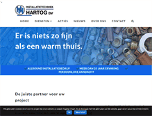 Tablet Screenshot of installatietechniekhartog.nl